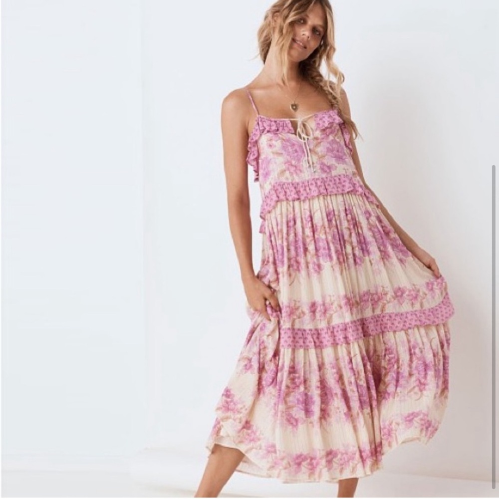 NWT SPELL AND THE GYPSY Coco Lei Spaghetti Strap Dress